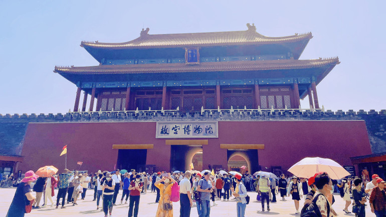 Thần Vũ Môn-cổng phía sau của Cố Cung. (Ảnh: HỮU HƯNG)