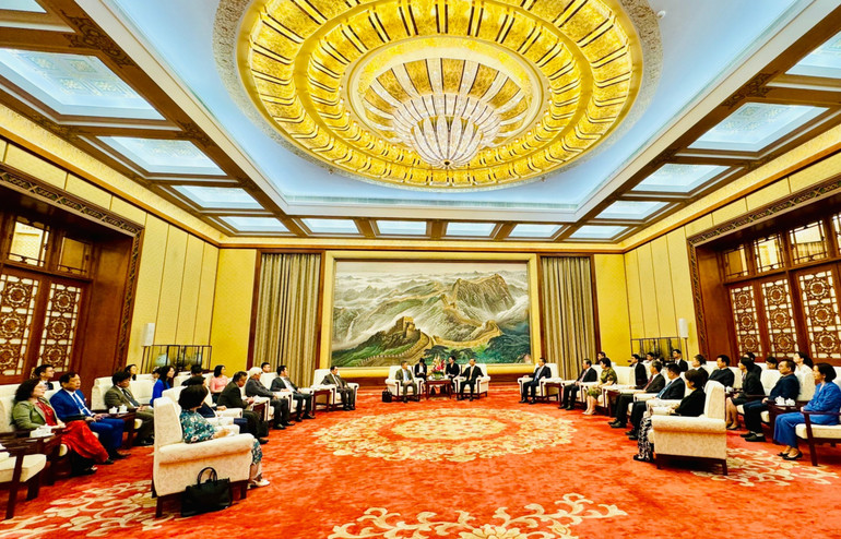 Quang cảnh buổi tiếp.