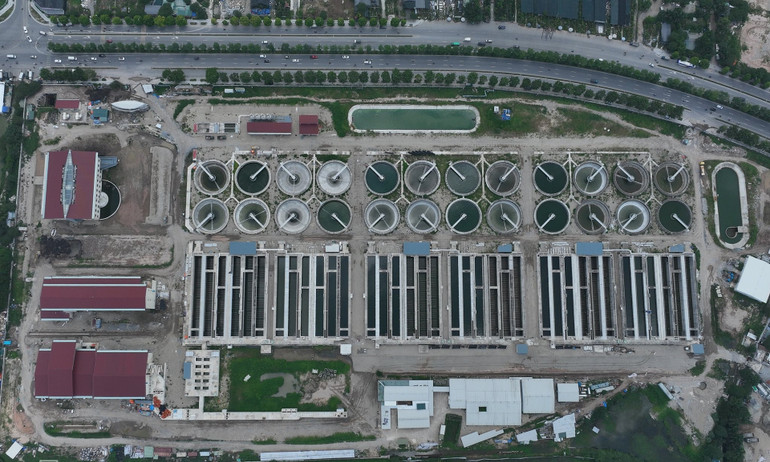 Nhà máy xử lý nước thải Yên Xá (huyện Thanh Trì), dự kiến vận hành trong năm 2025, được kỳ vọng sẽ xử lý tốt nguồn nước thải từ sông Tô Lịch. Ảnh: NGỌC THÀNH Nhà máy xử lý nước thải Yên Xá (huyện Thanh Trì), dự kiến vận hành trong năm 2025, được kỳ vọng sẽ xử lý tốt nguồn nước thải từ sông Tô Lịch. Ảnh: NGỌC THÀNH