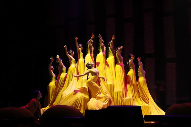 Cảnh trong vở múa Huyền (Biên đạo: NSND Đỗ Hiền và NSND Hữu Từ). Ảnh: NVCC Cảnh trong vở múa Huyền (Biên đạo: NSND Đỗ Hiền và NSND Hữu Từ). Ảnh: NVCC