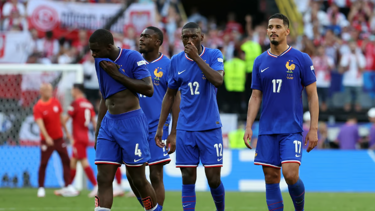 Đội tuyển Pháp cũng đang vô cùng bất ổn tại EURO 2024. (Ảnh: Getty)