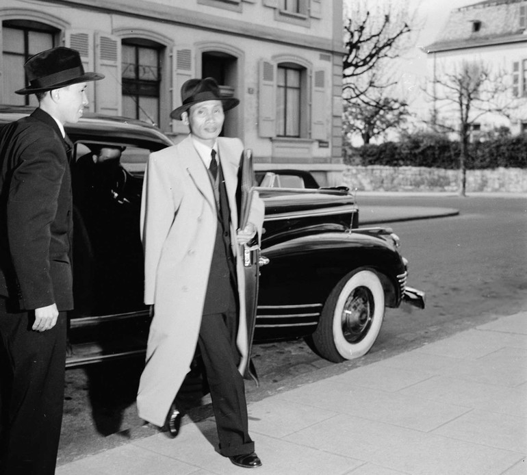 Phó Thủ tướng Phạm Văn Đồng tại Hội nghị Geneva. Ảnh: TƯ LIỆU Phó Thủ tướng Phạm Văn Đồng tại Hội nghị Geneva. Ảnh: TƯ LIỆU