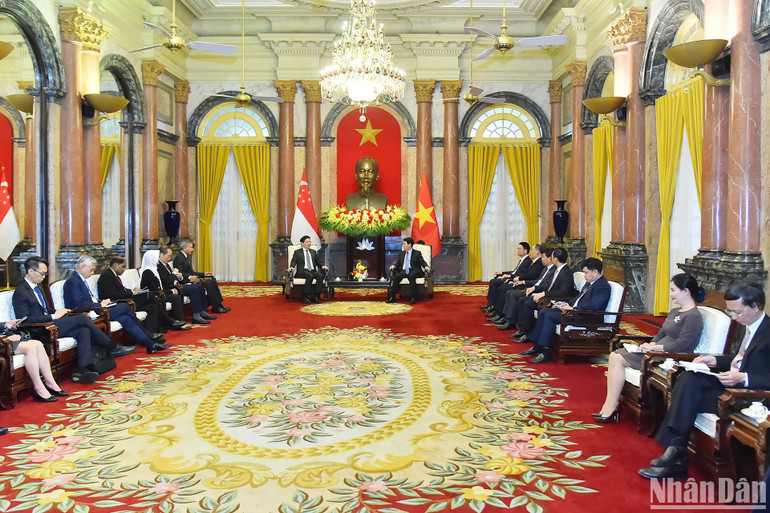 Toàn cảnh buổi hội kiến.