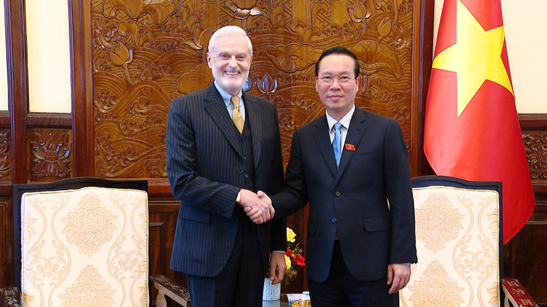 Chủ tịch nước Võ Văn Thưởng tiếp Đại sứ Bồ Đào Nha