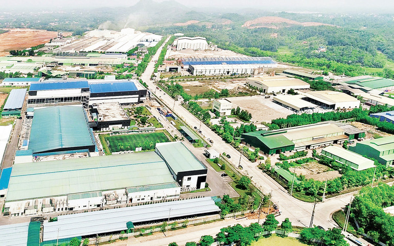 Khu công nghiệp Thụy Vân (thành phố Việt Trì, Phú Thọ). (Ảnh KHÁNH TRANG)