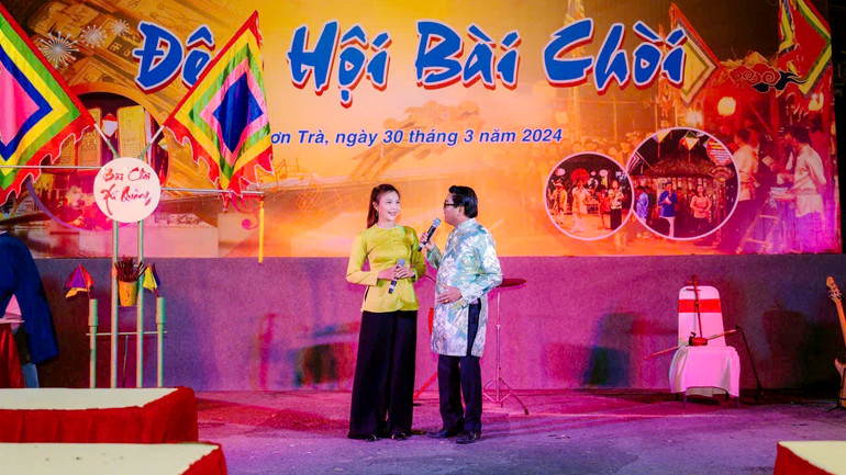 Bài chòi Trung Bộ được UNESCO công nhận là Di sản văn hóa phi vật thể đại diện của nhân loại. (Ảnh PHÚ TÂN)