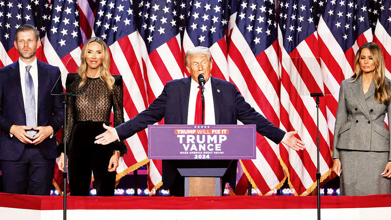 Ông Donald Trump đắc cử Tổng thống thứ 47 của Mỹ. Ảnh: Reuters