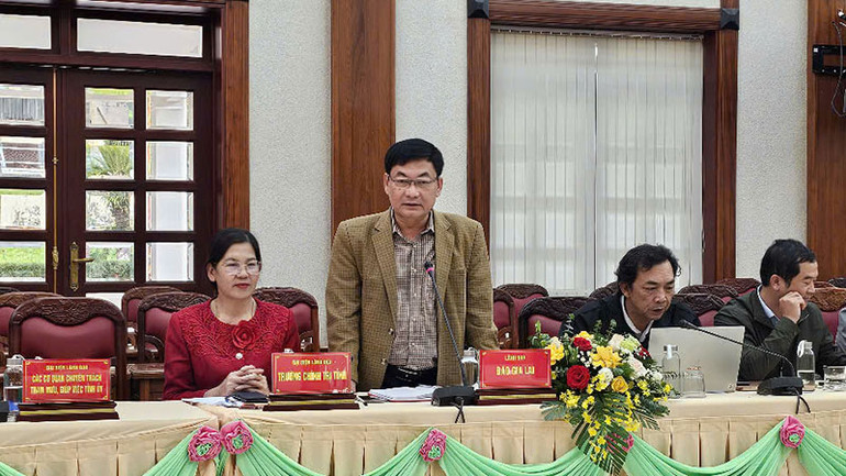 Tổng Biên tập Báo Gia Lai phát biểu đóng góp ý kiến