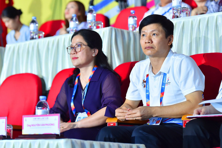 Thứ trưởng Giáo dục và Đào tạo tại lễ tổng duyệt.