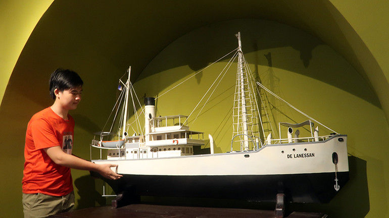 Mô hình con tàu De Lanessan.