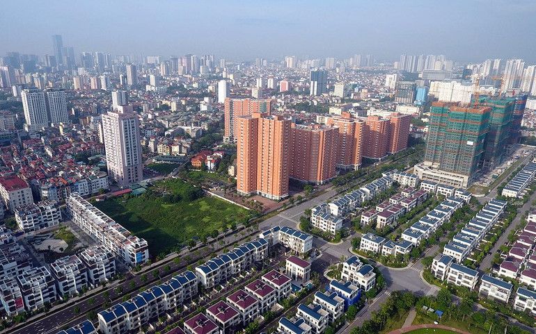 Một góc khu đô thị Tây Hồ Tây, Hà Nội. (Ảnh DUY ĐĂNG)