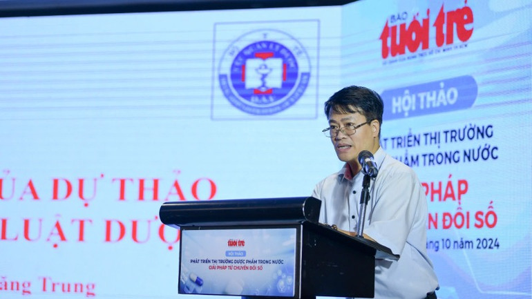 Trưởng phòng Pháp chế hội nhập Cục quản lý dược (Bộ Y tế) Ông Chu Đăng Trung chia sẻ về những điểm mới của Luật sửa đổi, bổ sung Luật Dược năm 2016