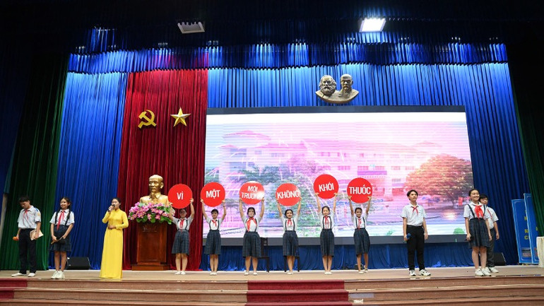 Thi tìm hiểu Luật Phòng chống tác hại thuốc lá cho đối tượng học sinh trung học cơ sở trên địa bàn tỉnh Long An năm 2024