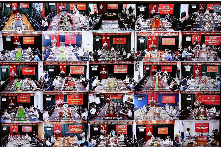 Các điểm cầu tại các địa phương