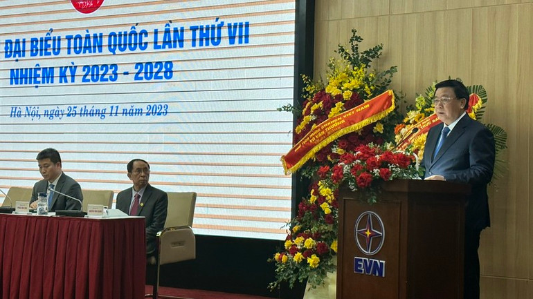 Đồng chí Nguyễn Xuân Thắng phát biểu khai mạc Đại hội.