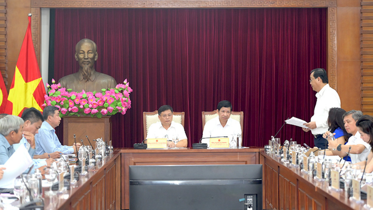 Toàn cảnh buổi làm việc. (Ảnh: TITC)