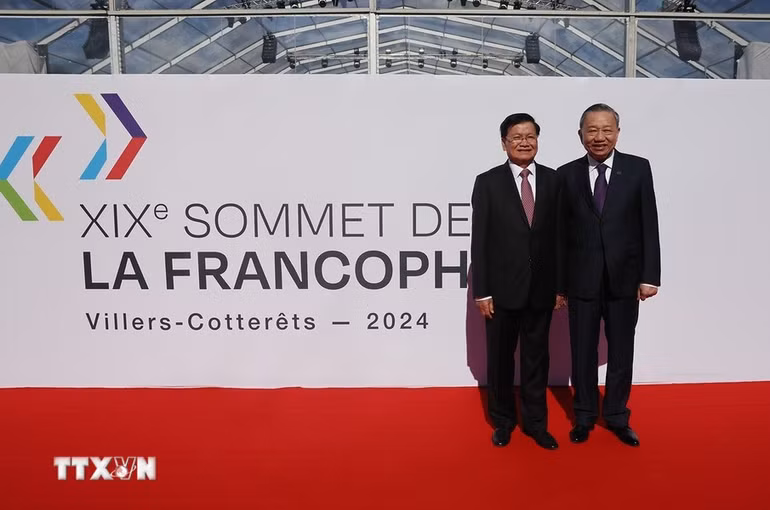 Tổng Bí thư, Chủ tịch nước Tô Lâm cùng Tổng Bí thư, Chủ tịch nước Lào Thongloun Sisoulith tham dự Hội nghị cấp cao Pháp ngữ lần thứ 19.
