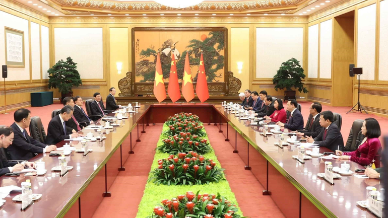 Quang cảnh buổi làm việc. Ảnh: TTXVN