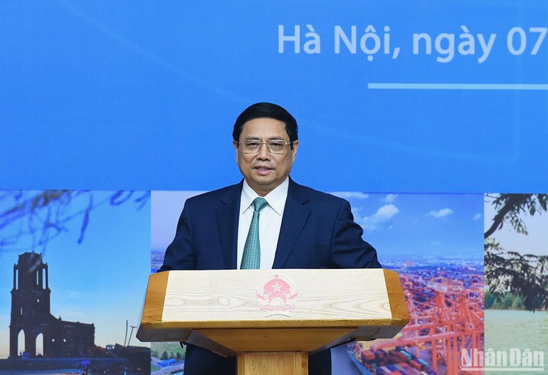 Thủ tướng Phạm Minh Chính phát biểu chỉ đạo Hội nghị.