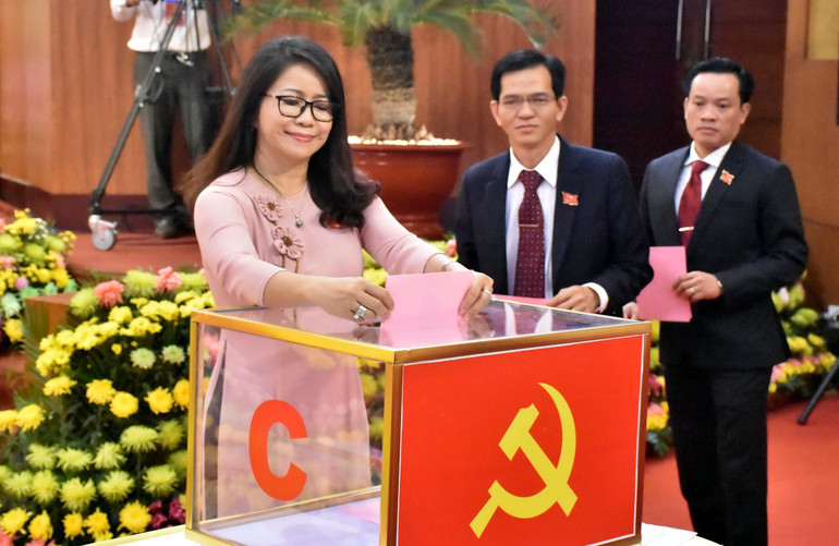 Chủ tịch UBND huyện Xuyên Mộc Lê Thị Trang Đài.