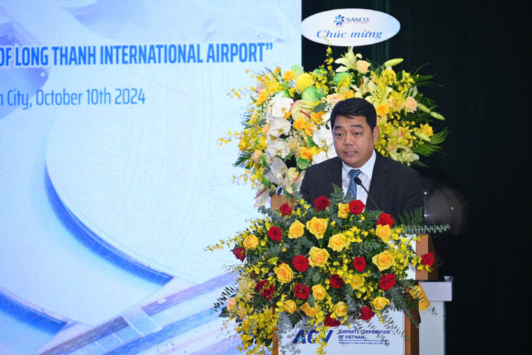 Ông Nguyễn Đức Hùng, Phó Tổng giám đốc ACV phát biểu tại sự kiện. Ông Nguyễn Đức Hùng, Phó Tổng giám đốc ACV phát biểu tại sự kiện.