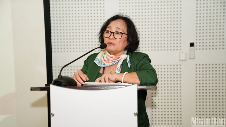 Chủ tịch Câu lạc bộ Nhà báo nữ Việt Nam Phạm Thị Mỵ đánh giá cao vai trò của báo chí trong công cuộc thực hiện các chính sách truyền thông về bình đẳng giới.