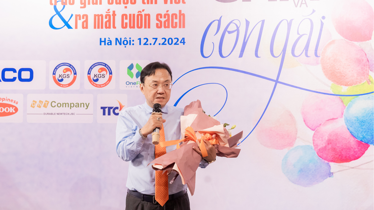 Trưởng Ban giám khảo cuộc thi Hồng Thanh Quang chia sẻ tại sự kiện.