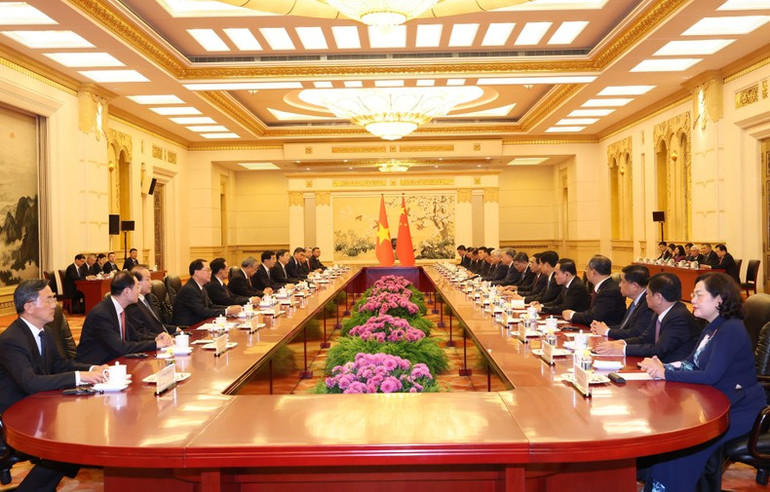 Quang cảnh buổi hội kiến. Quang cảnh buổi hội kiến.