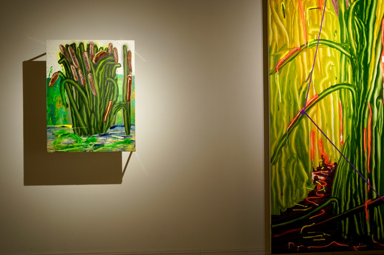 Thiên nhiên được khắc họa một cách sinh động trong tranh Hoàng Thiện Phúc. Thiên nhiên được khắc họa một cách sinh động trong tranh Hoàng Thiện Phúc.