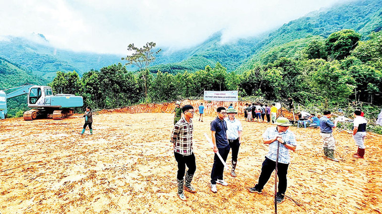 Vị trí mặt bằng xây dựng khu dân cư Kho Vàng.