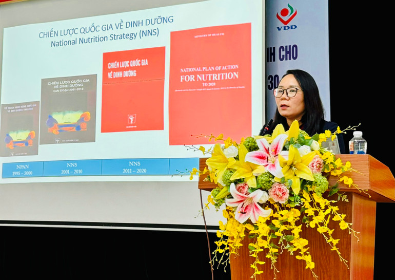 PGS,TS Trương Tuyết Mai, Phó Viện trưởng Viện Dinh dưỡng chia sẻ những giải pháp thực hiện chiến lược quốc gia về dinh dưỡng.