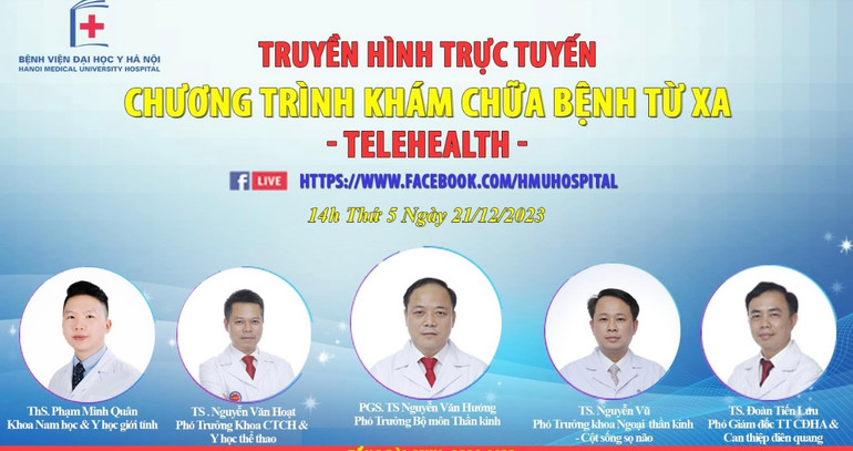 Bệnh viện Đại học Y Hà Nội thường xuyên tổ chức các buổi truyền hình trực tiếp chương trình khám chữa bệnh từ xa