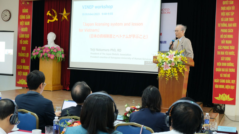 Chuyên gia dinh dưỡng đến từ Nhật Bản trao đổi về công tác dinh dưỡng lâm sàng - tiết chế tại Nhật Bản Chuyên gia dinh dưỡng đến từ Nhật Bản trao đổi về công tác dinh dưỡng lâm sàng - tiết chế tại Nhật Bản