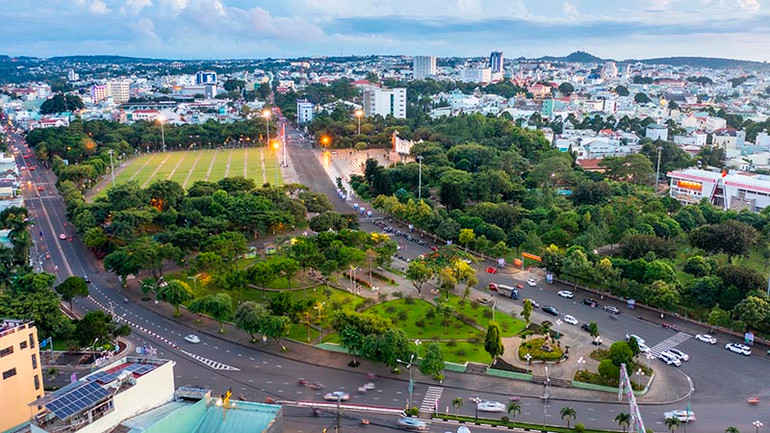 Một góc thành phố Pleiku hôm nay.