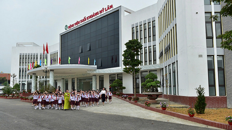 Bệnh viện Suối khoáng Mỹ Lâm có tổng diện tích gần 4ha, quy mô 200 giường bệnh, tổng mức đầu tư 208 tỷ đồng.