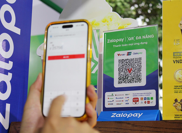 Mã Zalopay QR Đa Năng phiên bản quốc tế. Ảnh: Zalopay