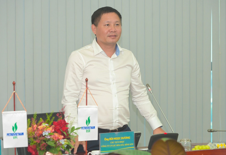 Ông Bùi Ngọc Dương, Chủ tịch Hội đồng quản trị BSR phát biểu tại lễ ký kết. (Ảnh: MINH ĐỨC) Ông Bùi Ngọc Dương, Chủ tịch Hội đồng quản trị BSR phát biểu tại lễ ký kết. (Ảnh: MINH ĐỨC)