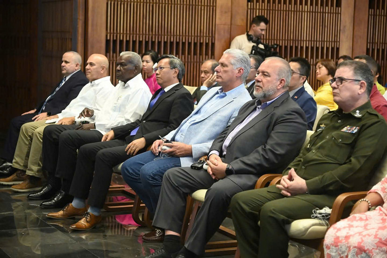 Các đại biểu tham dự lễ kỷ niệm. (Ảnh: Đại sứ quán Việt Nam tại Cuba) Các đại biểu tham dự lễ kỷ niệm. (Ảnh: Đại sứ quán Việt Nam tại Cuba)