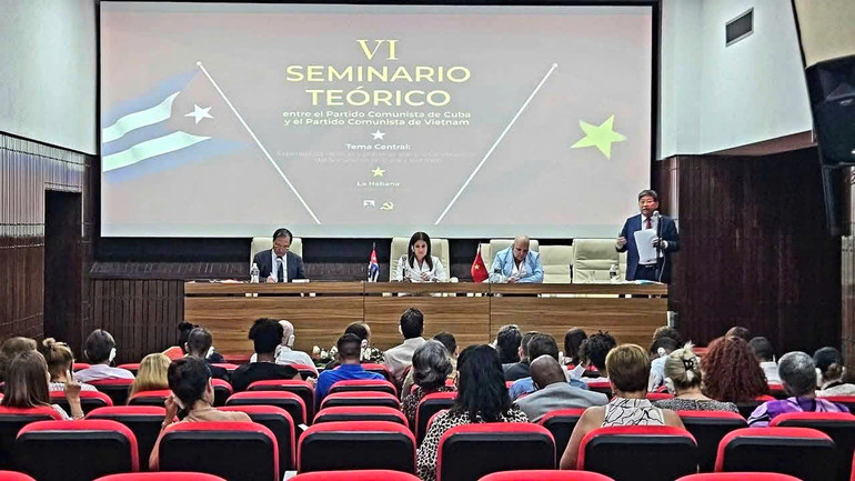 Hội thảo thu hút sự tham gia của 100 học giả Cuba. (Ảnh: Đại sứ quán Việt Nam tại Cuba)