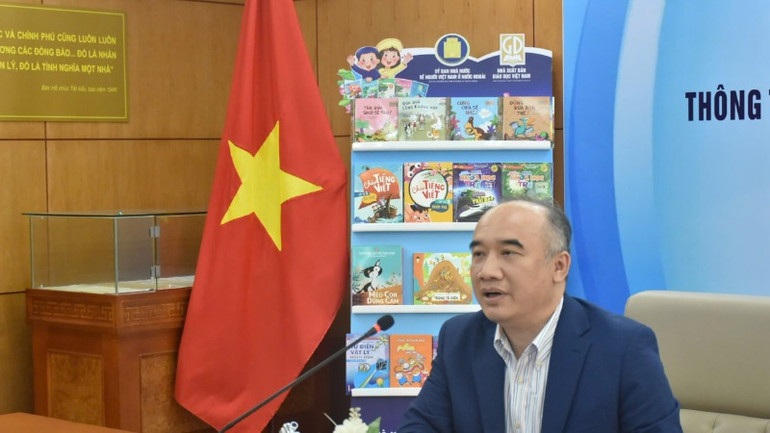 Phó Chủ nhiệm Ủy ban người Việt Nam tại nước ngoài Nguyễn Mạnh Đông phát biểu tại buổi họp báo. (Nguồn: Ủy ban người Việt Nam tại nước ngoài)