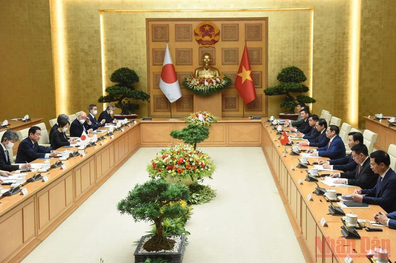 Lễ đón Thủ tướng Nhật Bản Kishida Fumio thăm chính thức Việt Nam -0