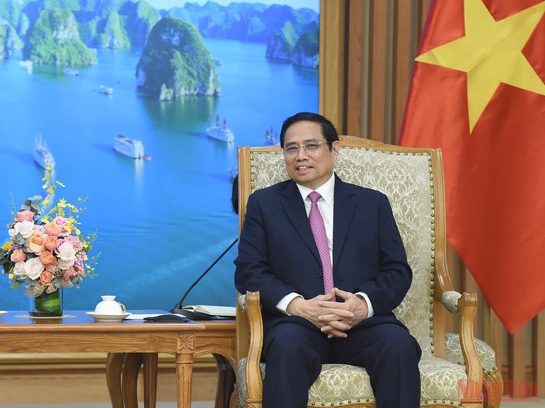 Thủ tướng Phạm Minh Chính tiếp Bộ trưởng Ngoại giao Nga Sergey Lavrov -0