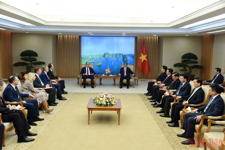 Thủ tướng Phạm Minh Chính tiếp Bộ trưởng Ngoại giao Nga Sergey Lavrov -0