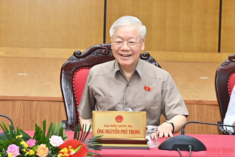 Tổng Bí thư Nguyễn Phú Trọng tại sự kiện. bnd_5288-01.jpeg -2