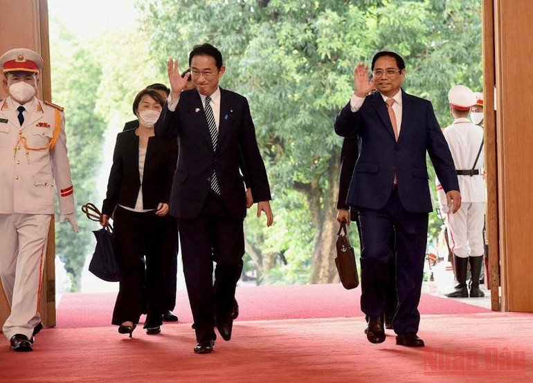 Lễ đón Thủ tướng Nhật Bản Kishida Fumio thăm chính thức Việt Nam -0