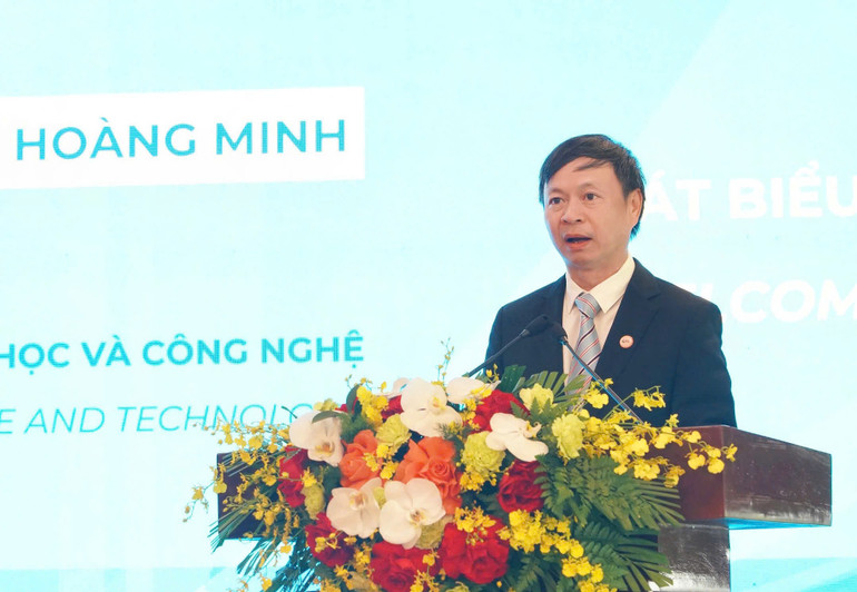 Thứ trưởng Khoa học và Công nghệ Hoàng Minh phát biểu tại Diễn đàn
