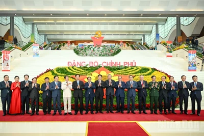 Tổng Bí thư Tô Lâm cùng các đồng chí lãnh đạo, nguyên lãnh đạo Đảng, Nhà nước dự Đại hội Đảng bộ Chính phủ lần thứ I, nhiệm kỳ 2025-2030.