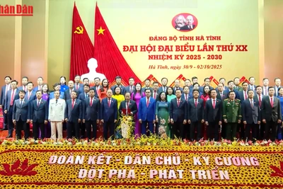 Bế mạc Đại hội đại biểu Đảng bộ tỉnh Hà Tĩnh lần thứ XX