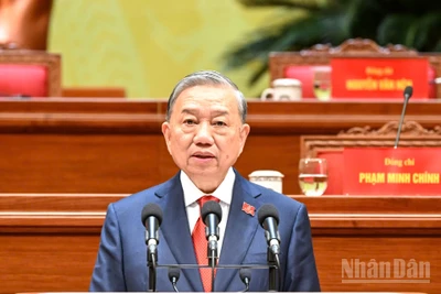 Đồng chí Tô Lâm tiếp tục được tín nhiệm tuyệt đối giữ chức Tổng Bí thư Ban Chấp hành Trung ương Đảng khóa XIV.