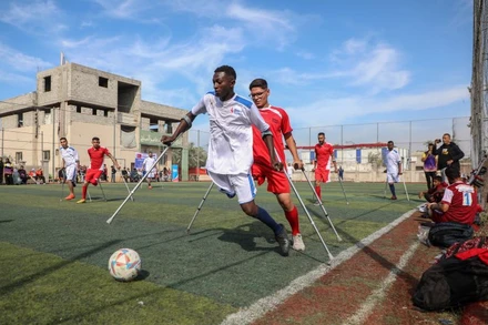 [Video] Dải Gaza mở giải bóng đá cho người khuyết tật sau chiến tranh 